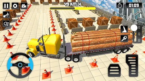 Log Transporter Truck Parking Capture d'écran 1