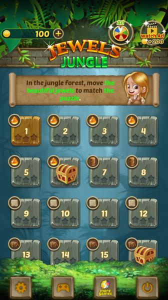 Jewels Jungle Captura de pantalla 0