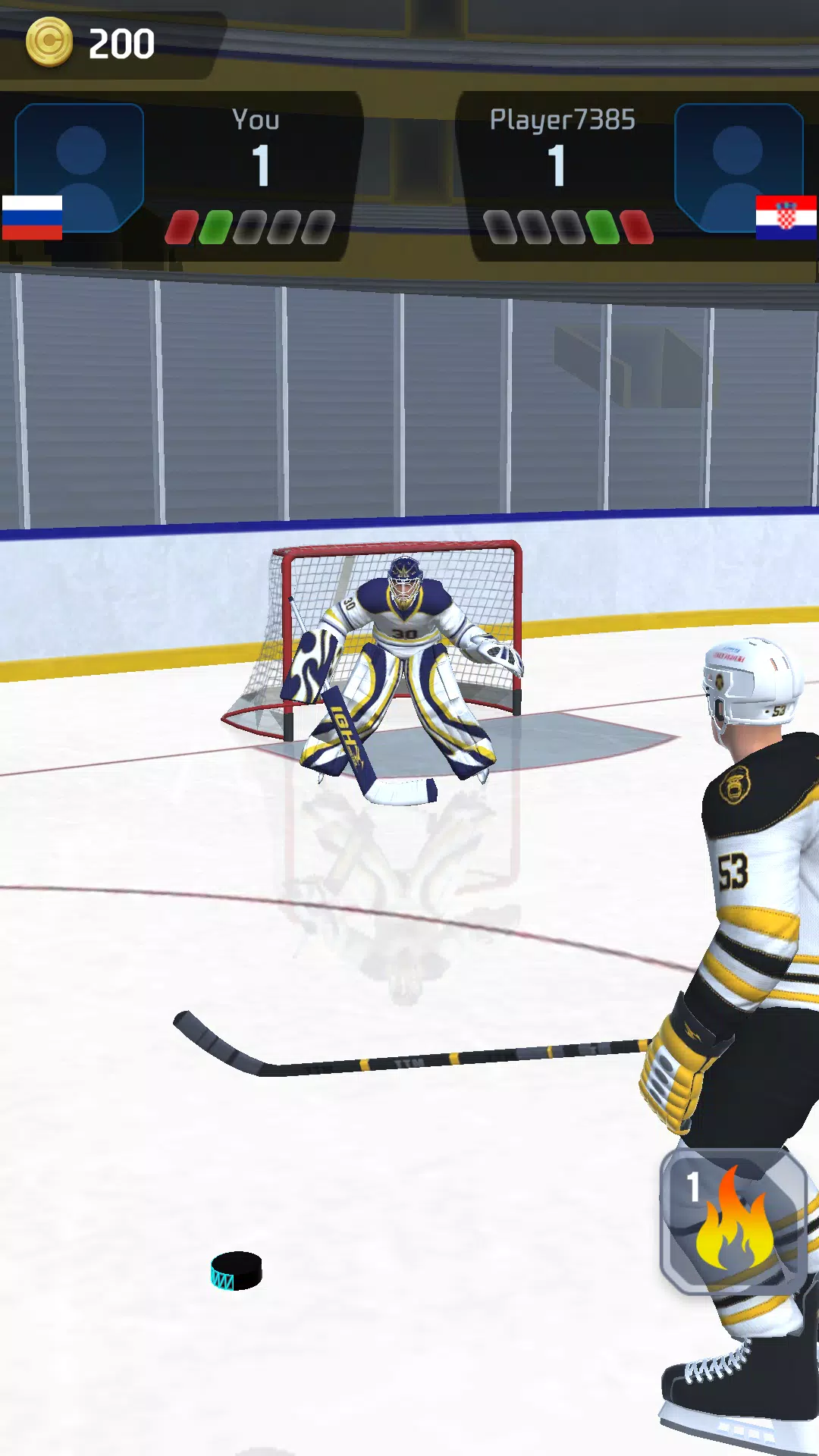 Hockey Game Stars 3D স্ক্রিনশট 0