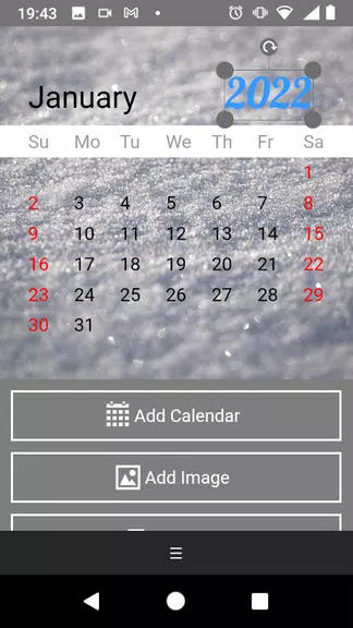 Schermata Calendarum: make your calendar 3