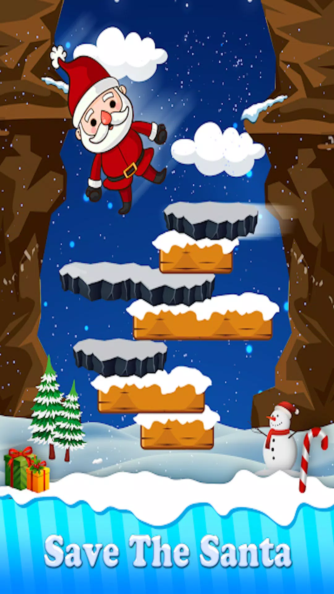 Christmas Game Santa Jump 2024 Schermafbeelding 0