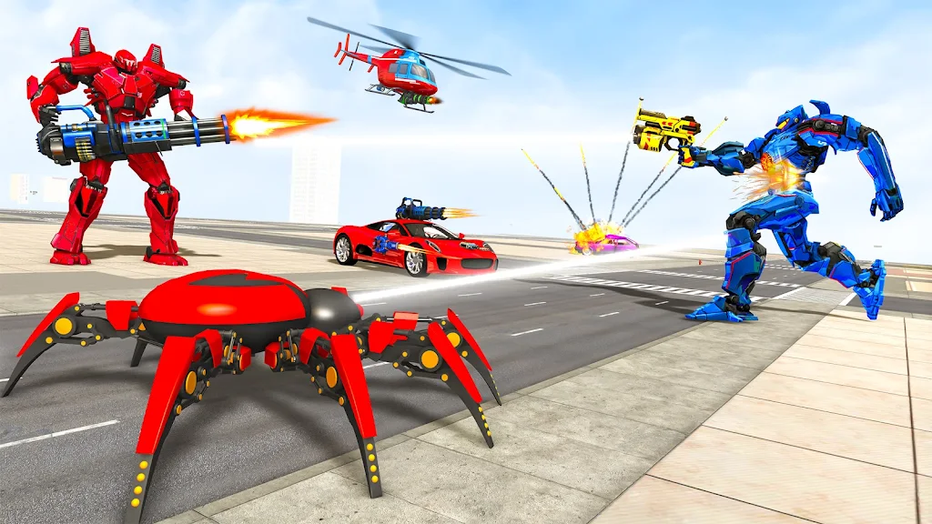 Spider Robot Games: Robot Car ဖန်သားပြင်ဓာတ်ပုံ 1