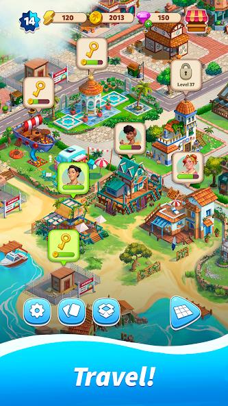 Travel Town - Merge Adventure Mod ဖန်သားပြင်ဓာတ်ပုံ 3