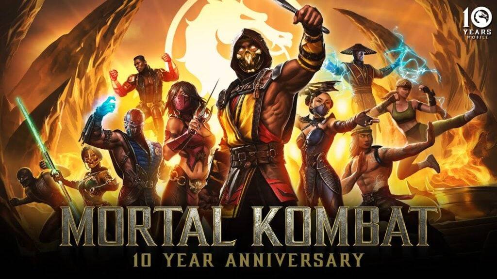MORTAL KOMBAT MOBILES MOCHE 10e anniversaire avec un nouveau diamant, des personnages d'or
