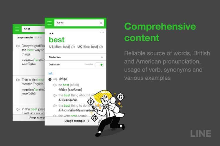 LINE Dictionary: English-Thai Ekran Görüntüsü 2