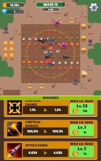 Scarecrow War : Idle Defense Tangkapan skrin 1