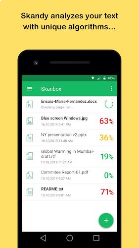 Skandy Plagiarism Checker स्क्रीनशॉट 2