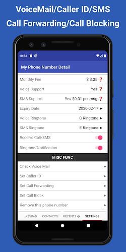 TalkTT-Call/SMS & Phone Number Ảnh chụp màn hình 3