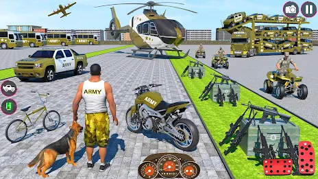 Army Car Truck Transport Games Ekran Görüntüsü 0