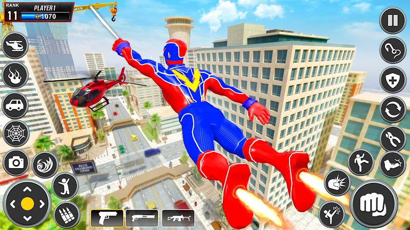 Spider Rope Hero: Superhero Ảnh chụp màn hình 1