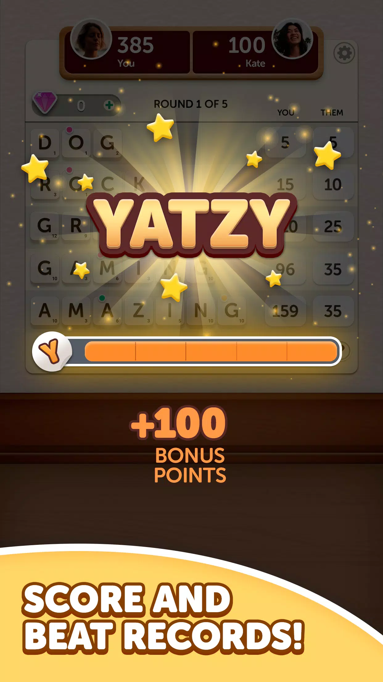 Word Yatzy - Fun Word Puzzler Captura de tela 2