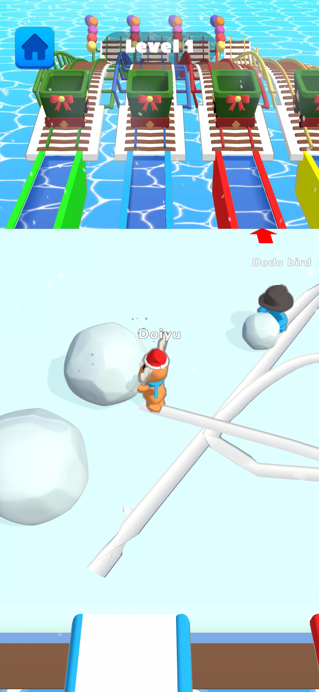 Ice Runner Battle: Snow Race ภาพหน้าจอ 1