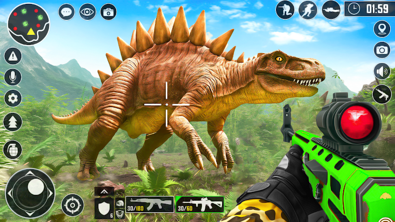 Wild Dino Hunting: Gun Games Captura de tela 3