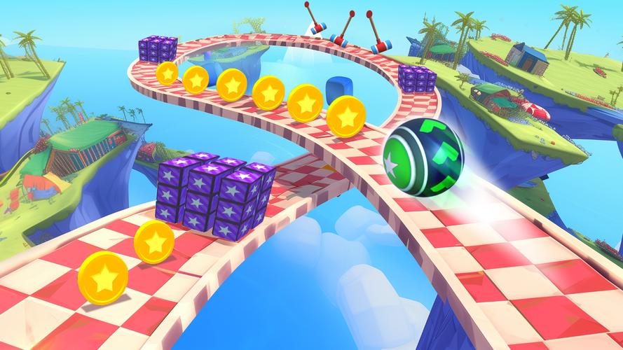 3D Super Rolling Ball Race Screenshot 1