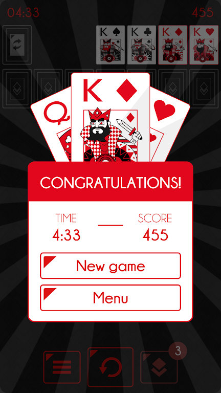 Solitaire - Klondike Redstone スクリーンショット 2