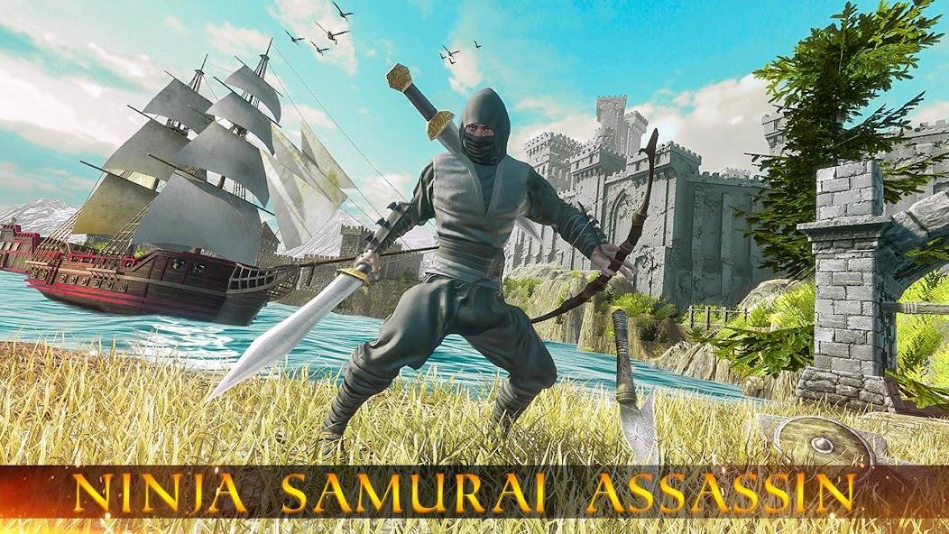 Ninja Samurai Assassin Hunter Mod ဖန်သားပြင်ဓာတ်ပုံ 2