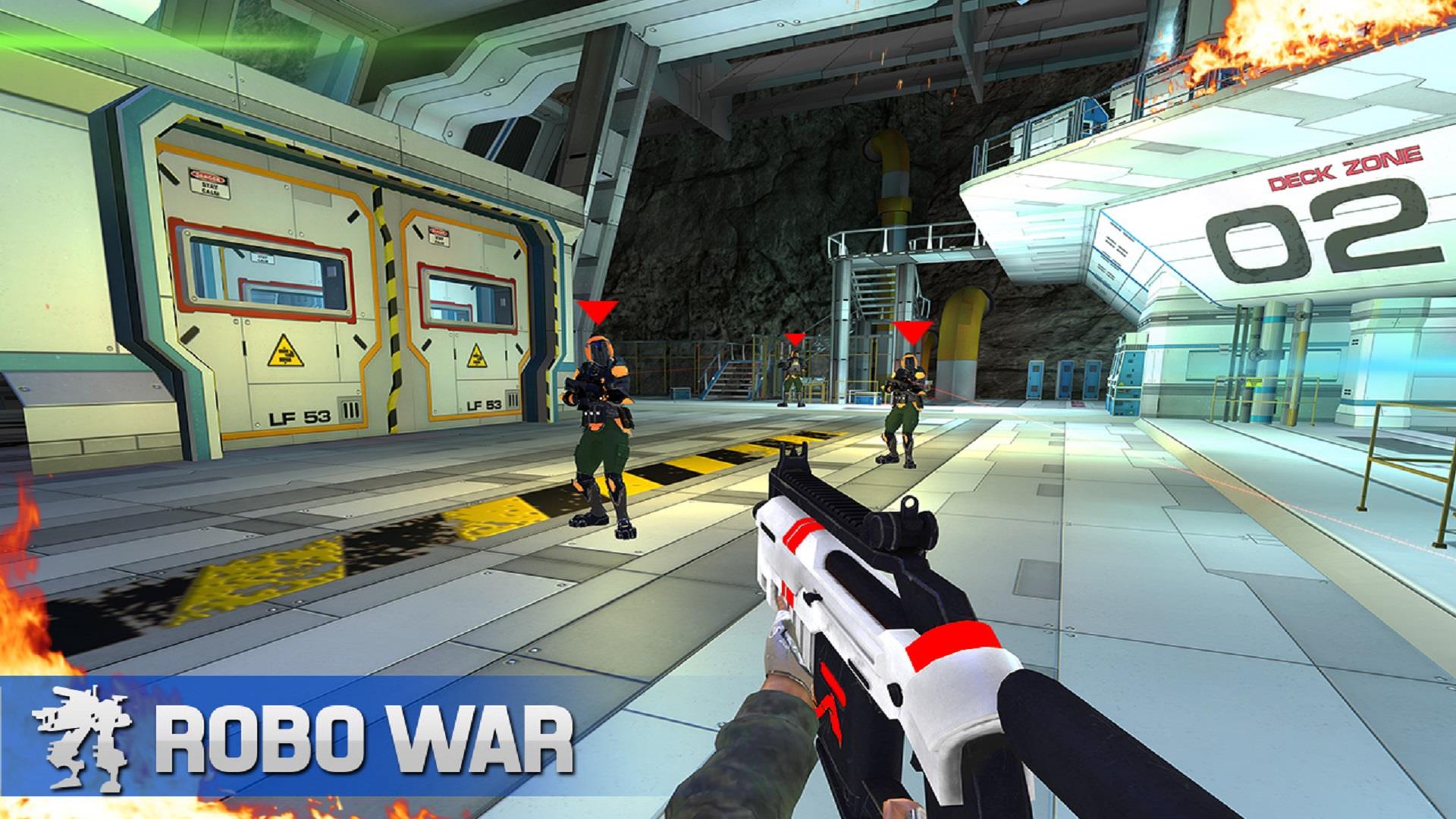 Robot Gun Shooting Games War Zrzut ekranu 0