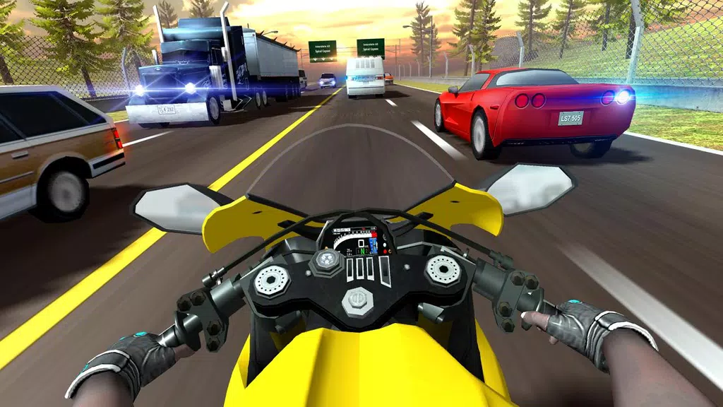 Highway Moto Rider 2: Traffic Captura de pantalla 1