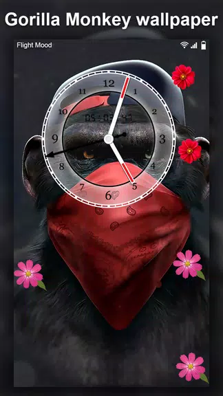 Gorilla Monkey Live Wallpaper Captura de tela 0