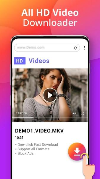 Downloader - Video Downloader Schermafbeelding 1