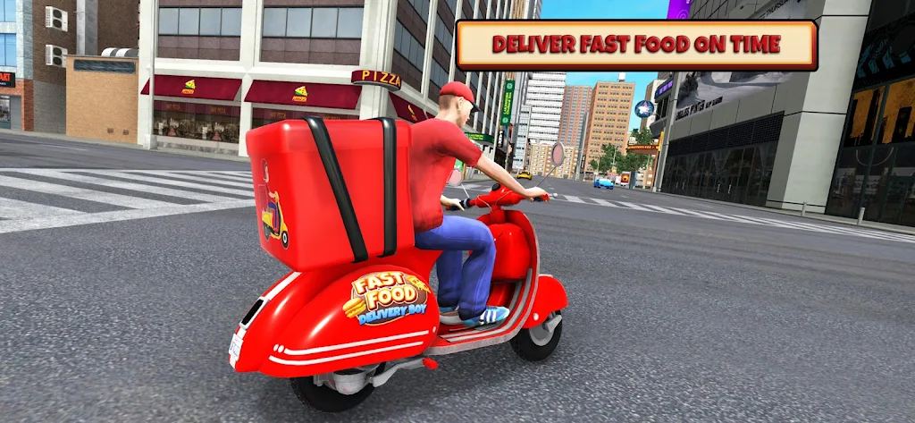 Fast Food Delivery Bike Game स्क्रीनशॉट 2