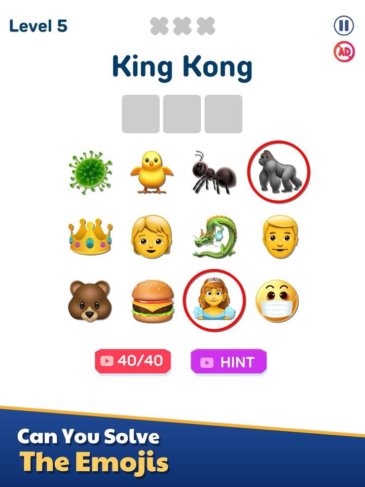 Emoji Quiz: Guess the Emoji应用截图第3张