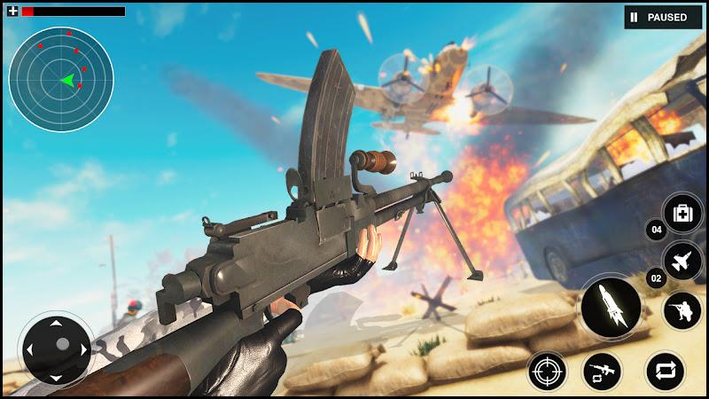 Gunner World War: WW2 Gun Game ဖန်သားပြင်ဓာတ်ပုံ 1