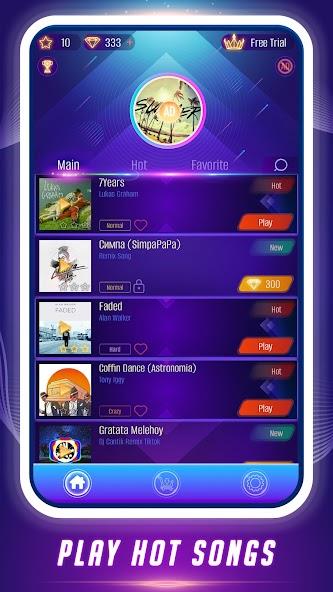 Dance Tiles: Music Ball Games Mod Скриншот 1