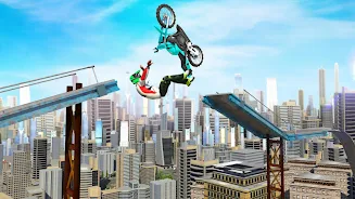 Bike Stunts 3D - Rooftop Chall 스크린샷 3