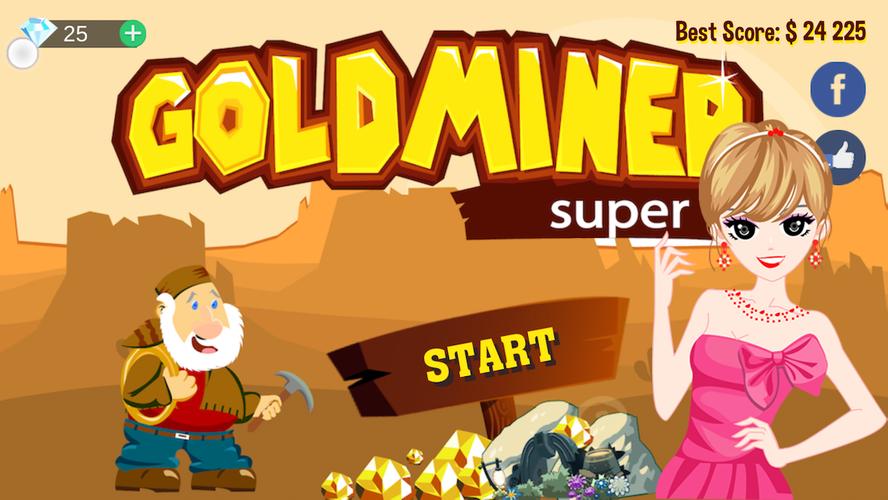 Gold Miner Super Zrzut ekranu 0