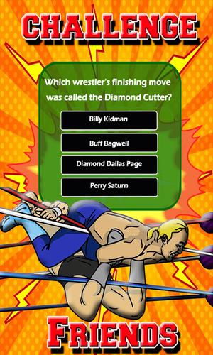 Wrestling Body Slams Pro Quiz Capture d'écran 1