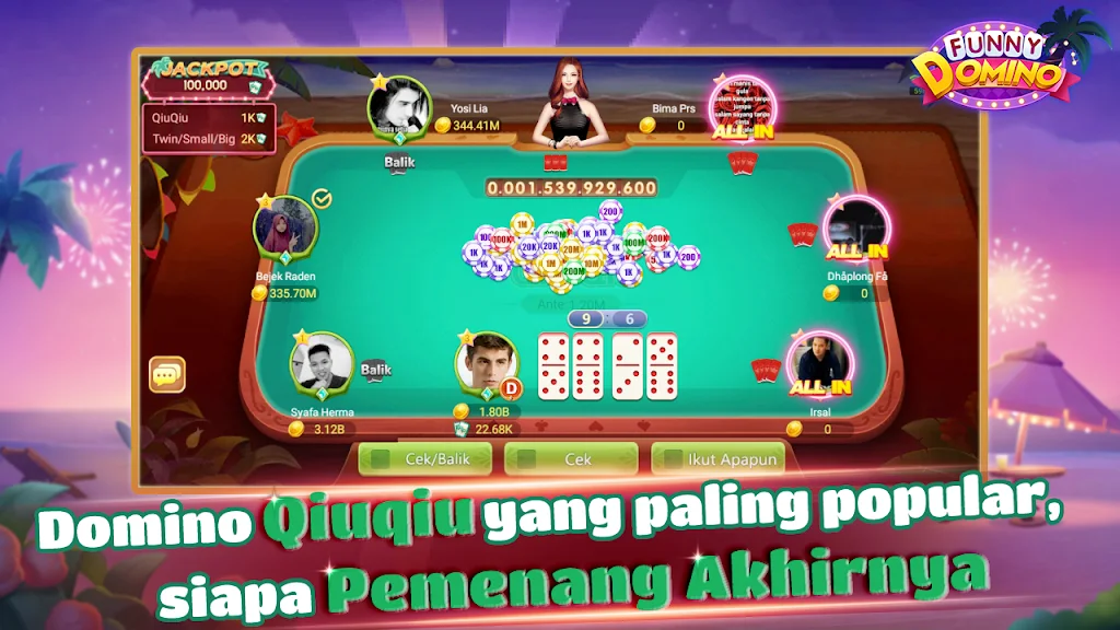 Funny Domino:Gaple QiuQiu Ảnh chụp màn hình 2