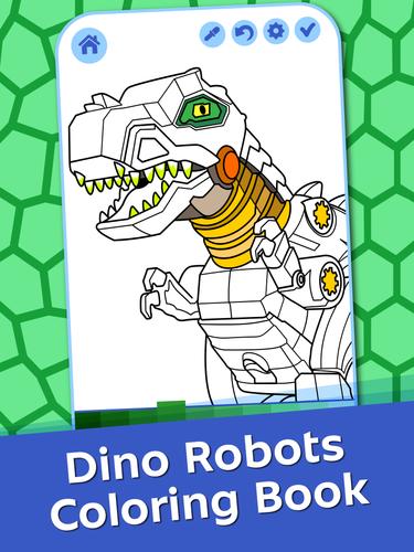 Dino Robots Coloring for Boys Schermafbeelding 0