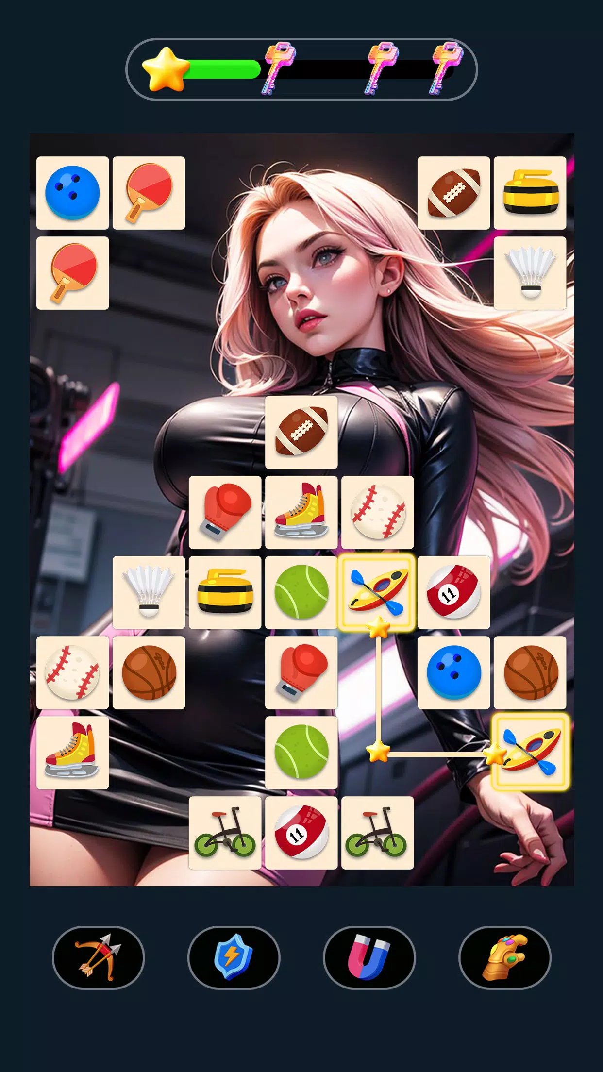 Fantasy Onet - Match Girl Game 螢幕截圖 2