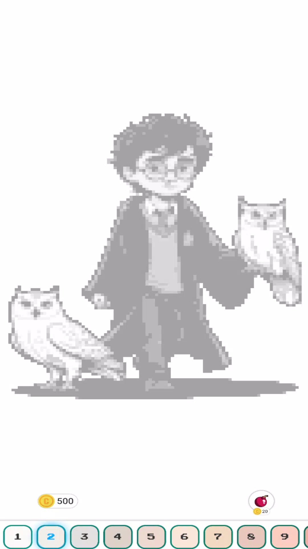 Hogwart Cartoon Pixel Art স্ক্রিনশট 0