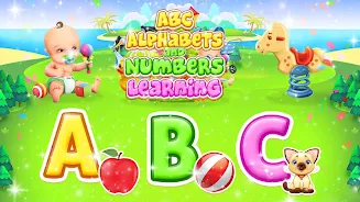 Learn ABC Alphabets & 123 Game Schermafbeelding 0