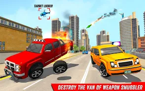 Traffic Car Shooting Games Tangkapan skrin 1