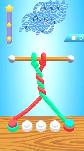 Twisted Tangle Knot 3D Game Captura de pantalla 2