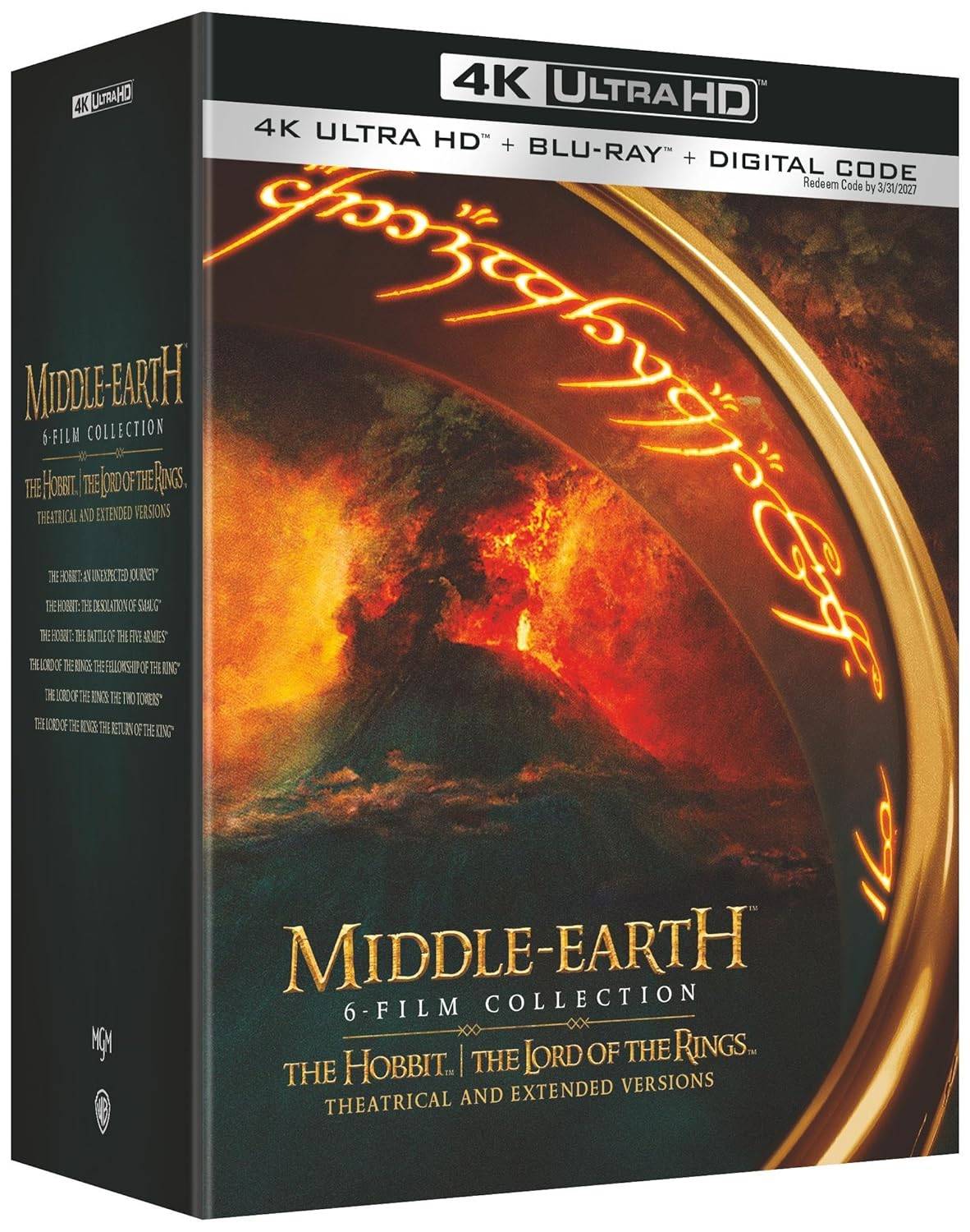 Middle-Earth 6-film Collection (Extended & Theatrical) (4K Ultra HD + Digital)