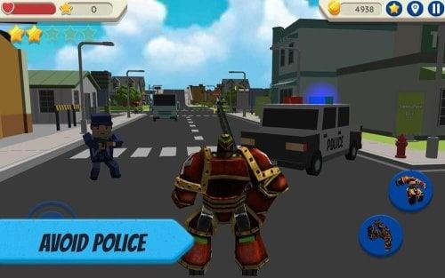 Robot Hero: City Simulator 3D स्क्रीनशॉट 1