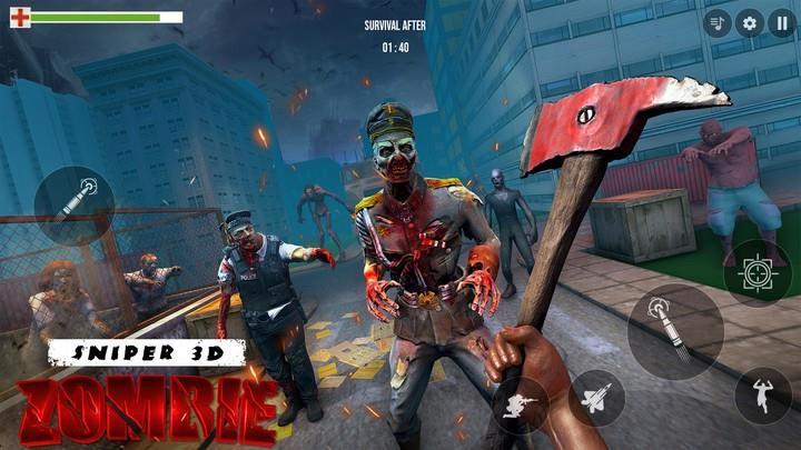 Sniper 3D Zombie: War Shooting Ảnh chụp màn hình 3