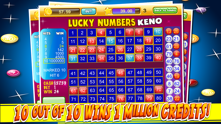 Las Vegas Keno Numbers Free 스크린샷 0