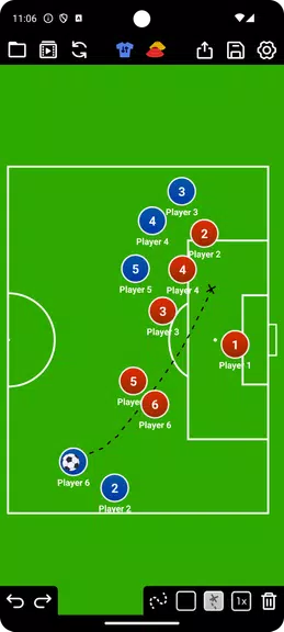 Coach Tactic Board: Soccer Screenshot 2