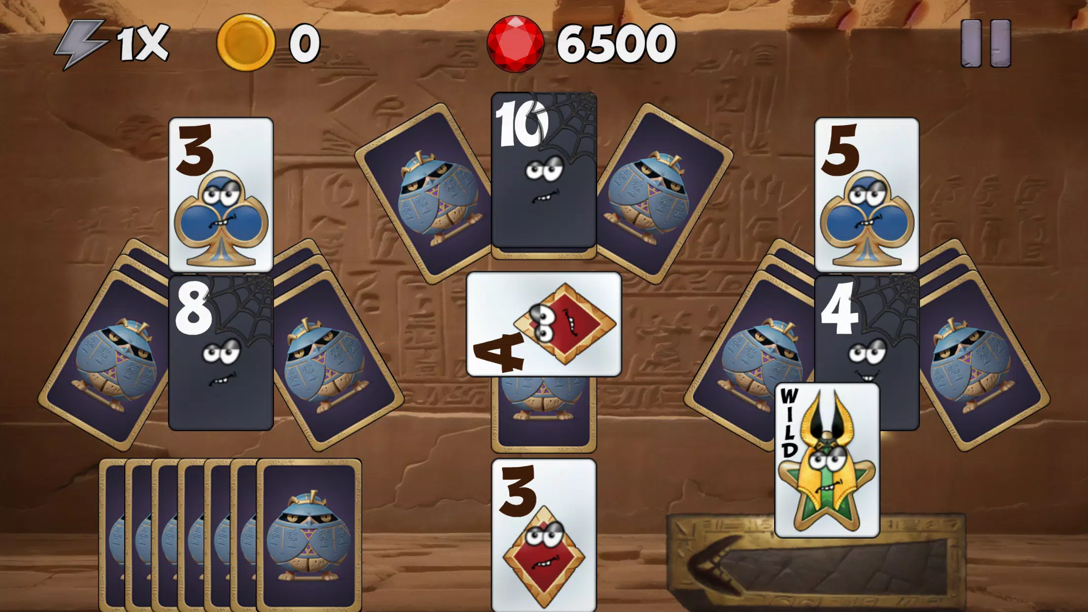 Tricky Tut Solitaire Captura de tela 3