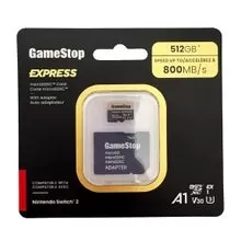 Switch 2 Compatible GameStop 512GB Express MicroSD Card