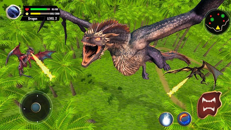 Flying Dragon Simulator Games Tangkapan skrin 3