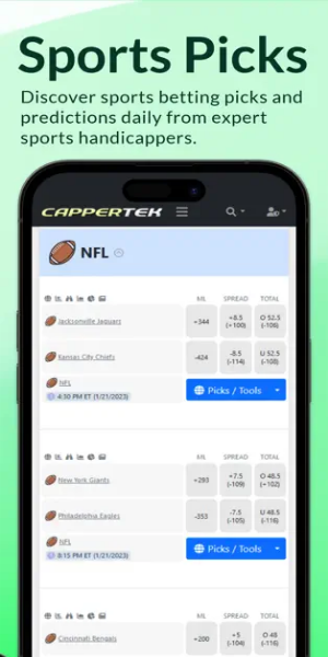 CapperTek Sports Betting Tools Tangkapan skrin 1