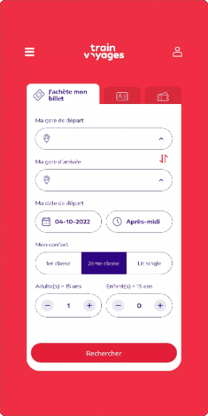 Train Voyages: Billet ONCF Capture d'écran 0