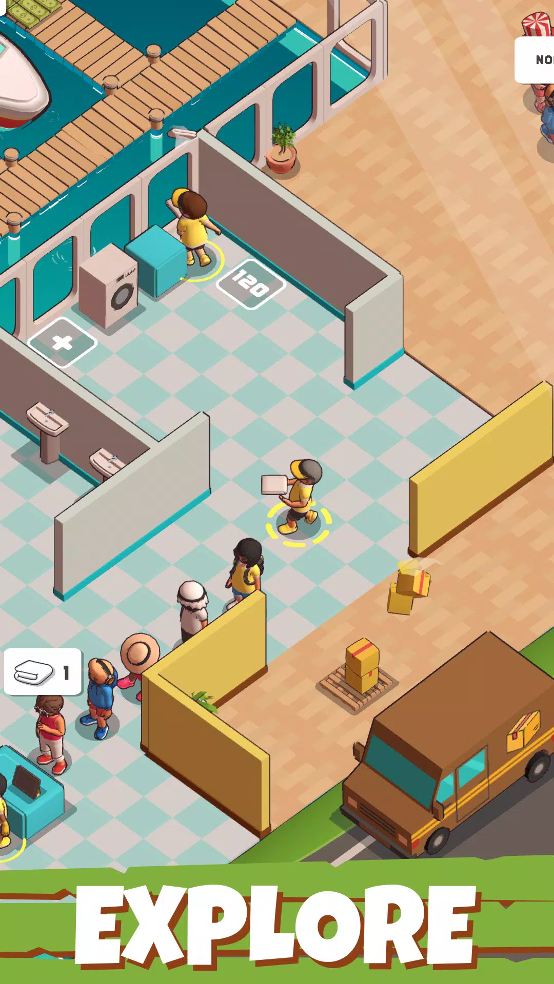 Marina Fever - Idle Tycoon RPG Screenshot 3