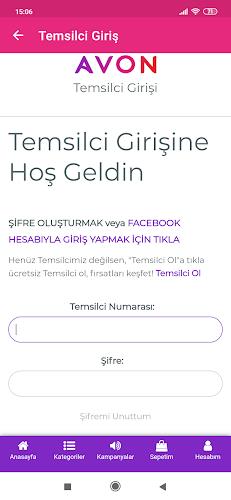 Avon Türkiye Üyelik Captura de pantalla 3